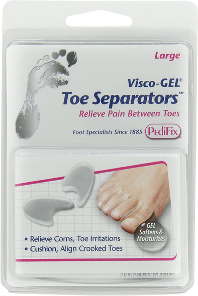 PediFix Visco-gel Toe Separators, Large, 2 Count