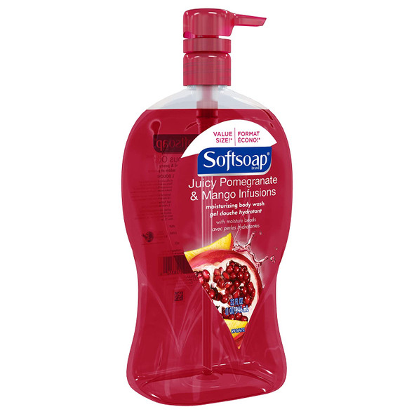 Softsoap Body Wash, Pomegranate & Mango Pump, 32 Ounce