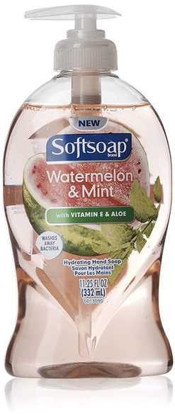 Softsoap Moisturizing Liquid Hand Soap Pump Watermelon Mint , Aloe Vera, 11.25 Fl Oz