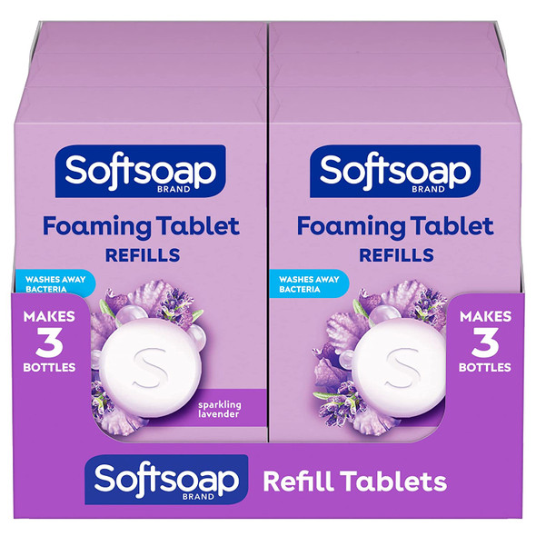 Softsoap Hand Soap Tablets Sparkling Lavender, Refill Tablets (3 Count)