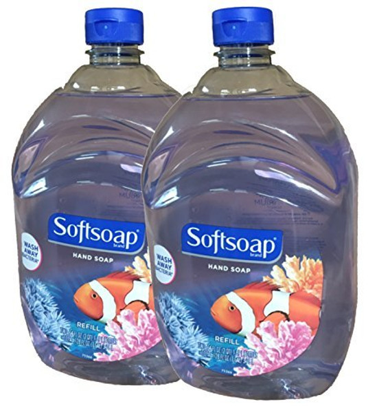 Softsoap Liquid Hand Soap, Aquarium Series, Basic Pack, Unscented, 64 Fl Oz (Pack of 2)