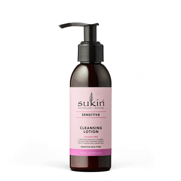 Sukin Sensitive Skin Cleansing Lotion, 4.23 Ounces