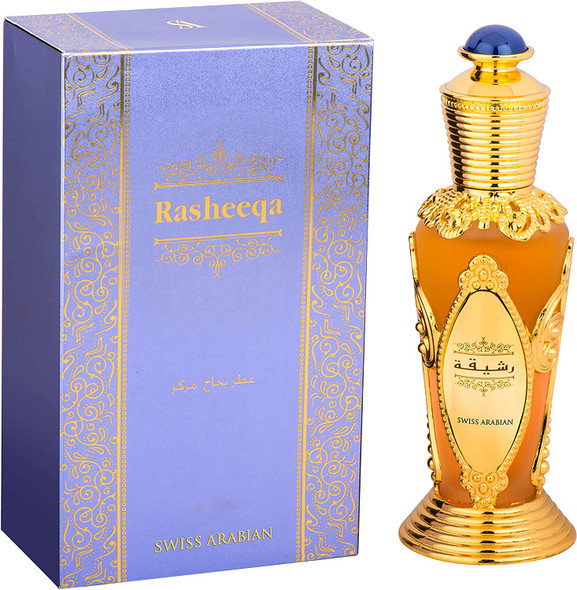 RASHEEQA Eau De Parfum for Women (50mL Spray) | Charming Oriental Garden Full of Flowers in Bloom; Rose, Fresh Greens, and Jasmine with a Musk, Sandalwood and Cedarwood Base | by Artisan Swiss Arabian