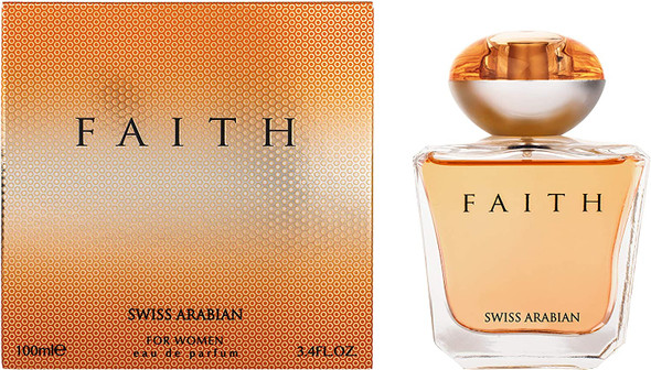 Faith, Eau De Parfum for Women 100mL | a Floral Perfume, Fruity Heart with a Sultry Coconut and Sandalwood Base | by Fragrance Artisan Swiss Arabian | EDP Spray