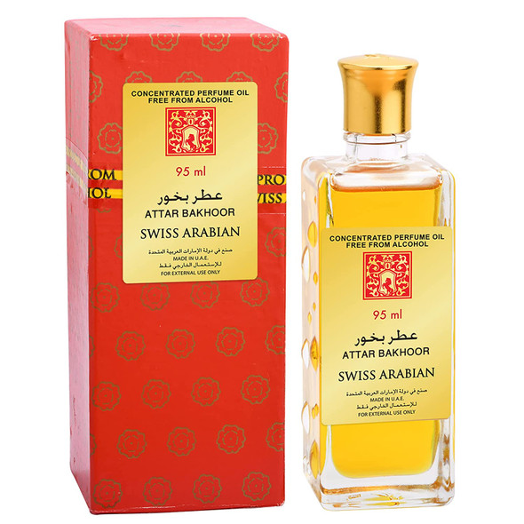 SWISS ARABIAN Attar Bakhoor - Luxury Products from Dubai - Long Lasting Personal Perfume Oil - A Seductive, Exceptionally Made, Signature Fragrance - The Luxurious Scent of Arabia - 3.2 oz