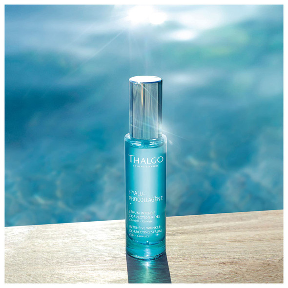 THALGO THALGO Marine Skincare, Intensive Wrinkle-Correcting Serum, Hyaluronic Acids and Marine Pro-Collagen Serum for All Skin Types, 30 ml, 1.01 fl. oz.