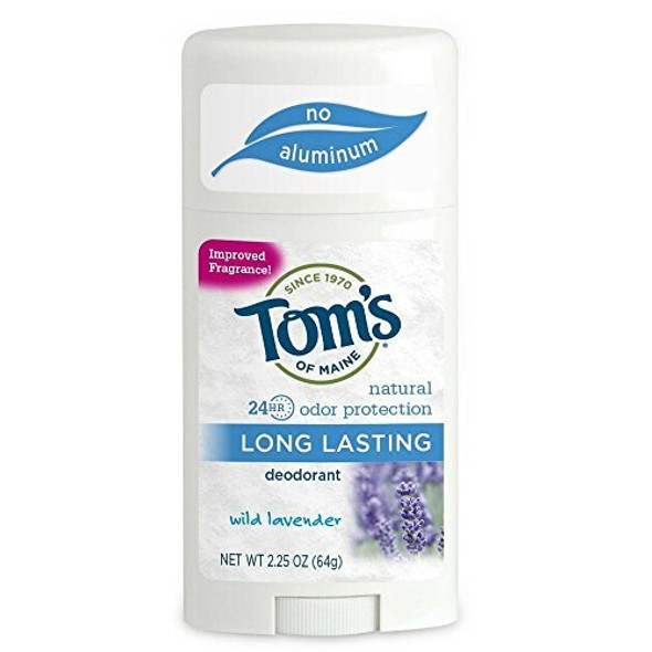 Tom's of Maine Natural Care Long-Lasting Unscented Deodorant Stick, 2.25 Ounce