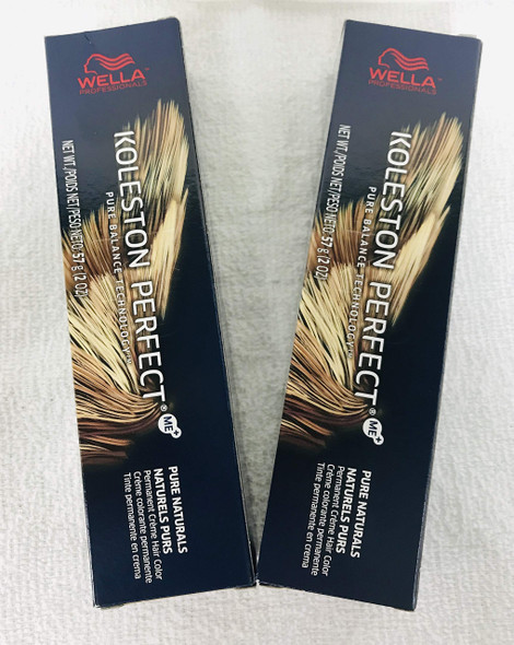 Wella Koleston Perfect ME+ Permanent Creme Hair Color (5/0 Light Brown/Natural) 2oz (PACK OF 2)