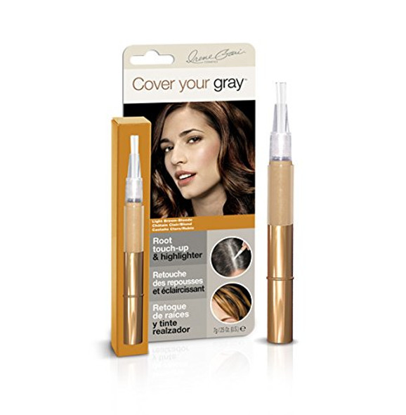 Cover Your Gray Root Touch-Up and Highlighter - Light Brown Blonde (Pack of 2)