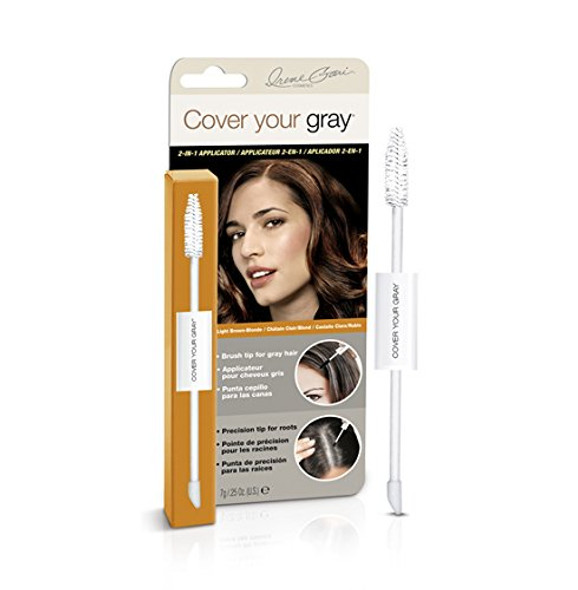 Cover Your Gray 2in1 Mascara and Sponge Tip - Light Brown/Blonde with Coconut Hair Cleanser Packette