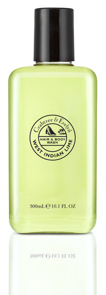 Crabtree & Evelyn Hair and Body Wash for Men, West Indian Lime, 10.1 Fl Oz