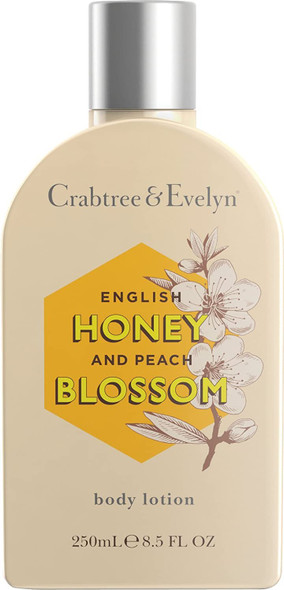 Crabtree & Evelyn Body Lotion, English Honey And Peach Blossom, 8.5 Fl Oz
