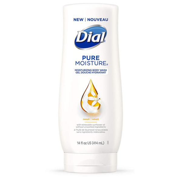 Dial Pure Moisture Body Wash, Neroli, 14 Ounce (Pack of 4)