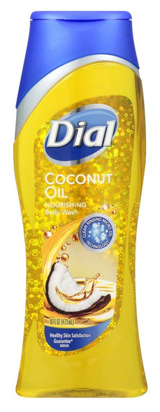 Dial Body Wash Coconut Oil 16 Ounce Nourishing (473ml) (Pack of 2)