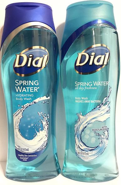 Dial Body Wash, Spring Water, 16 Fl. Ounces (Pack of 2)