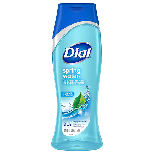 Dial Body Wash, Spring Water, 21 fl oz (Pack of 4)