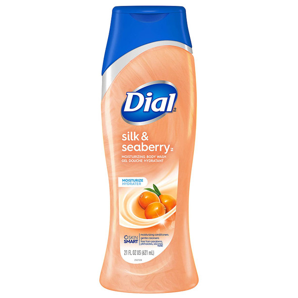 Dial Body Wash, Silk & Seaberry, 16 Ounce, Pack of 6