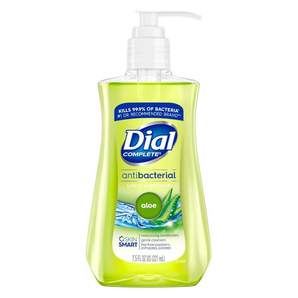 Dial Antibacterial Hand Soap, Moisturizing Aloe 7.5 oz (Pack of 4)