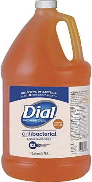 Dial Professional Gold Antibacterial Liquid Hand Soap, 1 Gallon Refill Bottle
