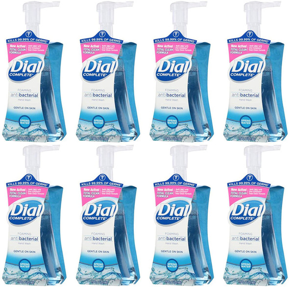 Dial Complete Antibacterial Foaming Soap, Spring Water, 8 Pack