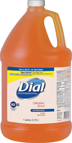 Dial 88047 Liquid Soap Refill, Antibacterial, 1 Gallon, Original Gold
