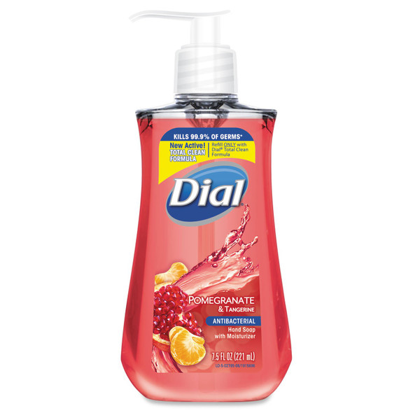 Antimicrobial Liquid Soap, 7 1/2 oz Pump Bottle, Pomegranate & Tangerine, 12/CT