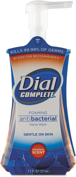 Dial 02936Ct Anti Bac Terial Foaming Hand Wash, Original Scent, 7.5Oz Pump Bottle, 8/Carton