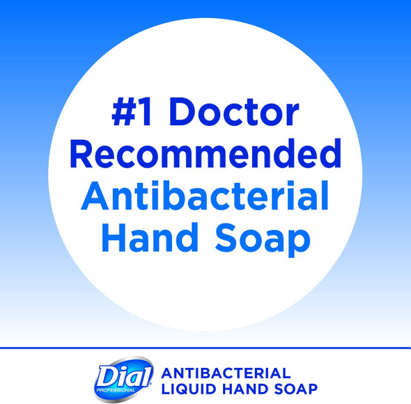 Dial Professional Gold Antibacterial Liquid Hand Soap, 16 OZ Pump Bottle (Pack of 12)