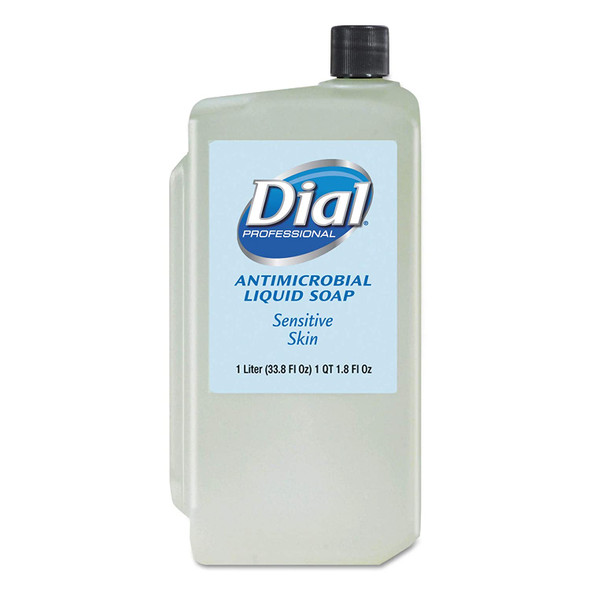 Liquid Dial 82839 1 Liter Sensitive Skin Antimicrobial Soap (Case of 8)