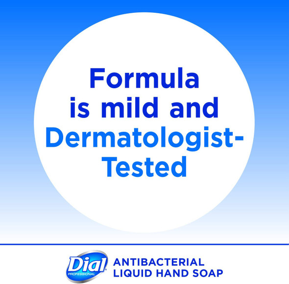 Dial Professional Sensitive Skin Antibacterial Liquid Hand Soap, 1 Gallon Refill (Pack of 4)