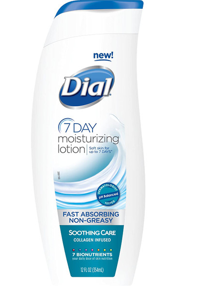 Dial Moisturizing Lotion, Soothing Care, 12 Ounces