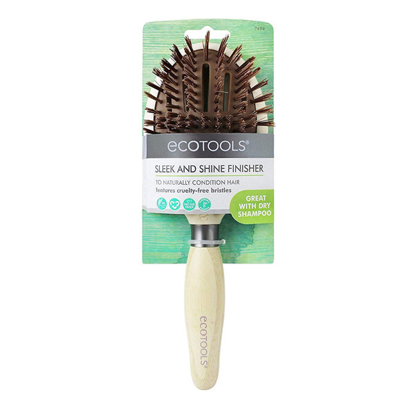 EcoTools Finisher Styling Hair Brush With Faux Boar Bristles, for Self Care