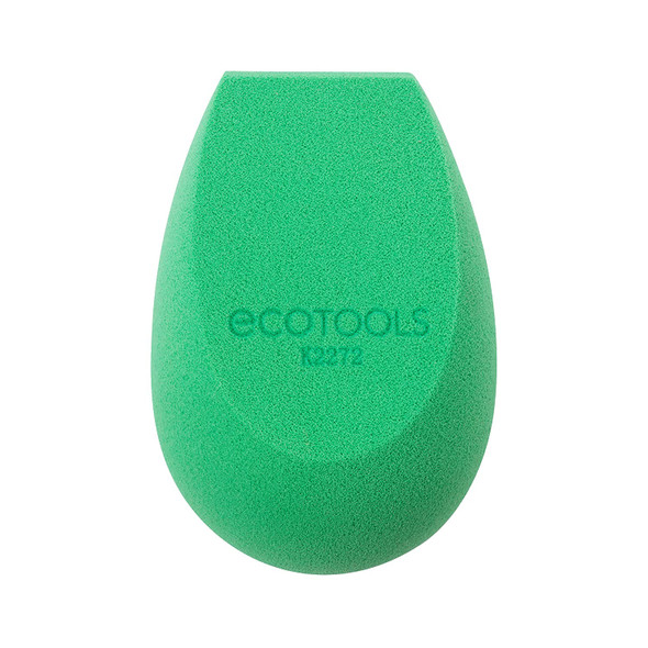 EcoTools Green Tea Bioblender, Compostable & Biodegradable Makeup Sponge, For Foundation & Base Coverage, Skin-Calming, Natural Infusion, Cruelty Free & Vegan, 1 Count