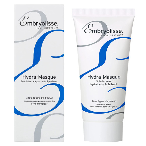 Embryolisse Hydra Mask Intensive Moisturizing & Regenerating Care, 2.03 fl. oz. - Rejuvenating Cream Face Mask with Hyaluronic Acid & Vitamin A, E, F - Daily Skincare for Nourishing & Hydrating Skin