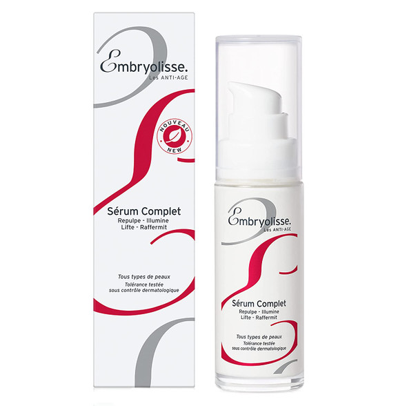 Embryolisse Complete Serum for the Face. Anti Aging, Hyaluronic Acid Serum for Face, Anti Wrinkle and Hydrating Serum for Mature & Sensitive Skin Types - 1.01 fl.oz.