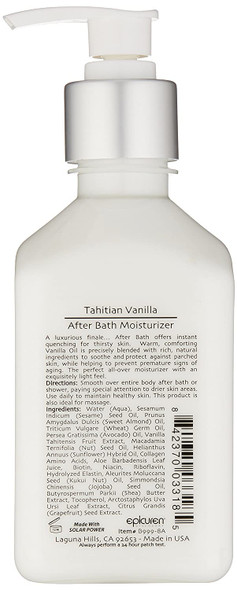 Epicuren Discovery Tahitian Vanilla After Bath Body Moisturizer, 8 oz.