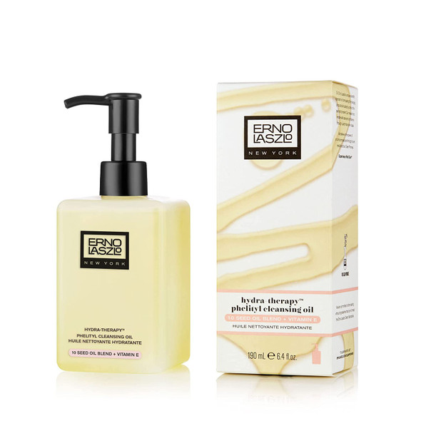 Erno Laszlo Hydra-Therapy Phelityl Cleansing Oil | Gentle Cleansing Oil Dissolves Impurities | Deeply Hydrates Complexion | 6.4 Fl Oz