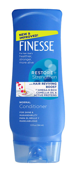 Finesse Restore + Strengthen Normal Conditioner, 13 oz (Pack of 6), Enhance Hair's Shine & Manageability