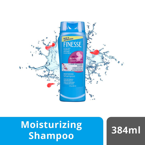 Finesse Restore + Strengthen, Moisturizing Shampoo 13 oz (Pack of 6)