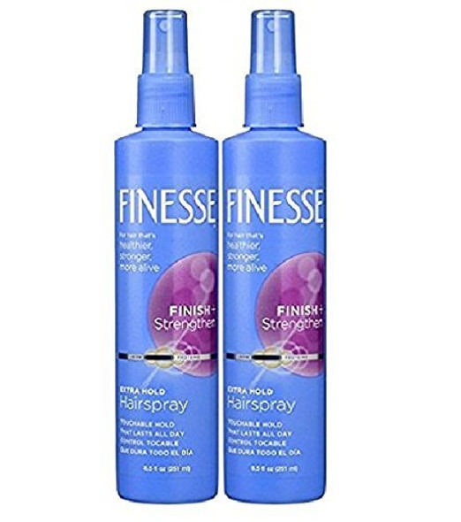 Finesse Finish + Strengthen Extra Hold Non-Aerosol Hair Spray, 8.5 oz, 2 pk