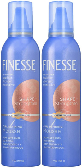 Finesse Shape & Strengthen Curl Defining Mousse, 7 oz, 2 pk