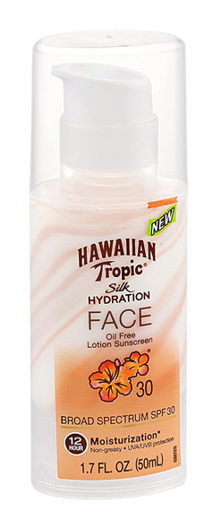 Hawaiian Tropic Silk Hydration Spf#30 Face 1.7oz (3 Pack)