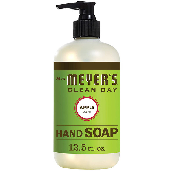 Mrs. Meyer's Clean Day Liquid Hand Soap, Apple Scent, 12.5 fl oz, Pack of 6