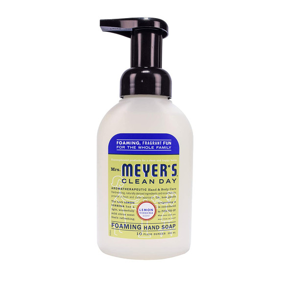 Mrs. Meyer's Clean Day Foaming Hand Soap, Lemon Verbena, 10 Fl Oz (Pack of 6)