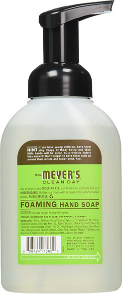 Mrs. Meyer's Clean Day Foaming Hand Soap, Apple Scent, 10 Ounce (Pack of 6)
