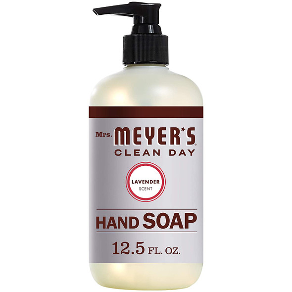 Mrs. Meyers Clean Day Liquid Hand Soap, Lavender Scent, 12.5 Ounce Bottle Each (12.5 Ounce, Pack of 6)