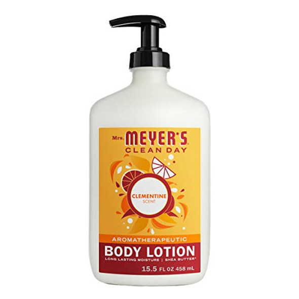 Mrs. Meyer's Clean Day Body Lotion for Dry Skin, Non-Greasy Moisturizer Made with Essential Oils, Cruelty Free Formula, Clementine Scent, 15.5 oz (Pack of 1)