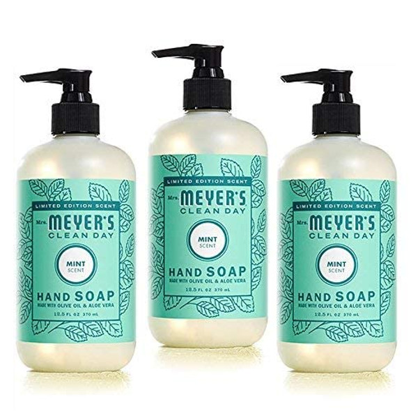 Mrs. Meyer's Liquid Hand Soap Mint, 12.5 OZ (Pack - 3)