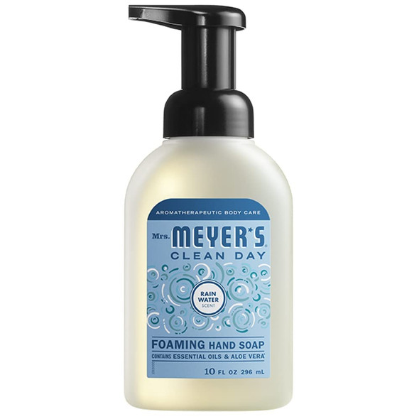 MRS. MEYER'S CLEAN DAY Foaming Hand Soap, 10 Oz. Variety Pack of 6 Scents (Lemon Verbena, Lavender, Rainwater, Watermelon, Apple, Plumberry Scents) Bundle of 6 Items