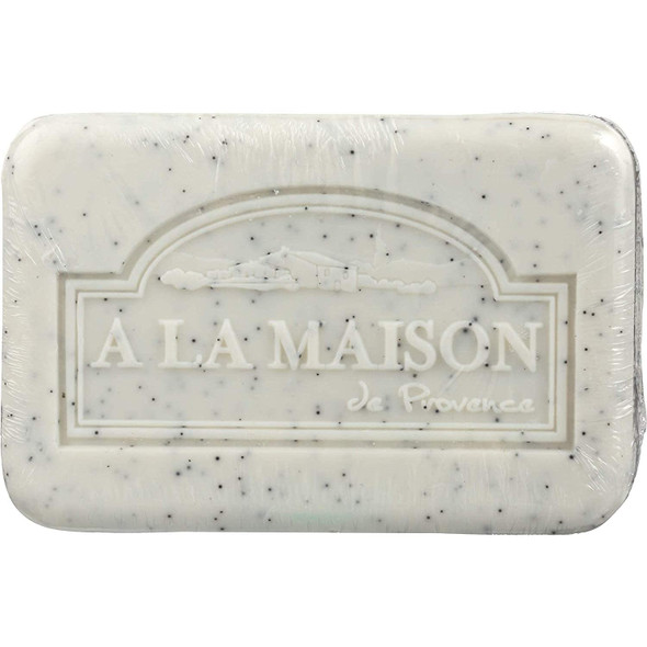 A LA MAISON Coconut Charcoal Bar Soap 8.8 oz. | 1 Pack Triple French Milled All Natural Soap | Moisturizing and Hydrating For Men, Women, Face and Body